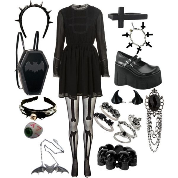 6pc |MYSTERY BOX| Goth•Punk•Grunge Clothes/Accessories/Jewelry Edgy Aesthetic - Picture 5 of 7